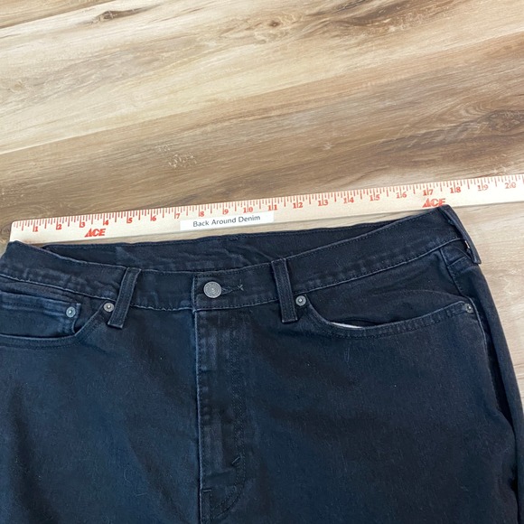 Levi's 541 Jeans Mens 36x34 Black Athletic Taper Denim - Picture 2 of 7